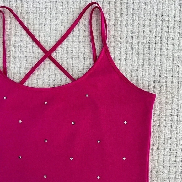 VINTAGE Pink Energie Crop Tank Top - Picture 2 of 5
